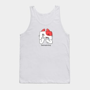 it's excruciating - aknyangi, cat miaw lovers Tank Top